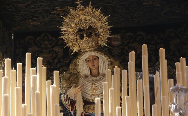 La Virgen de la Paz estará expuesta en besamanos tras los cultos en su honor