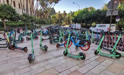 Málaga duplicará los aparcamientos de patinetes de alquiler: Así estarán repartidos por la ciudad