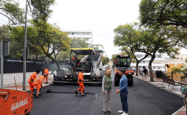 Finaliza el plan de asfaltado en el distrito este de Marbella