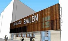 Bares junto a los puestos: La reforma del mercado de Bailén de Málaga encara su inicio