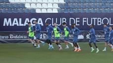 Las fotos del entrenamiento del Málaga, que prepara el partido contra el Oviedo