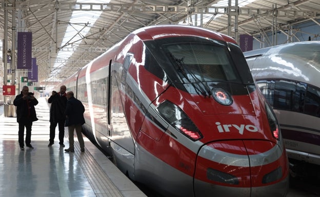 Comienzan las pruebas comerciales de la alta velocidad de Iryo en la estación María Zambrano de Málaga