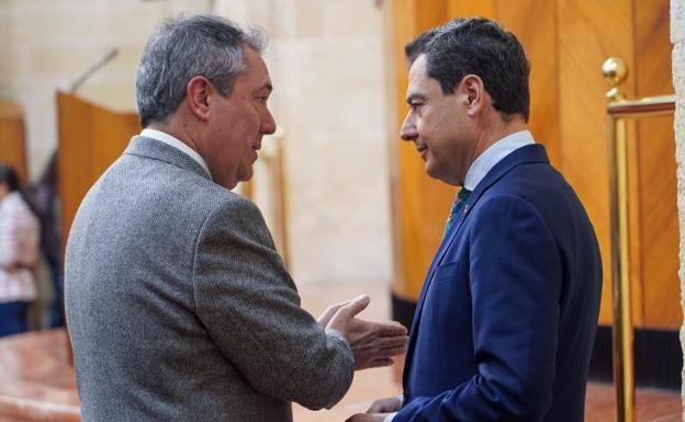 Moreno defiende que la Junta ha activado el 40% de fondos europeos tras afearle Espadas su «problema de gestión»