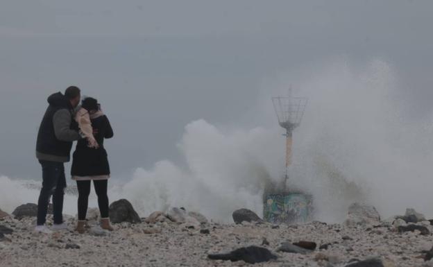 El temporal con vientos de 70 km/h deja ya sesenta incidencias en Málaga