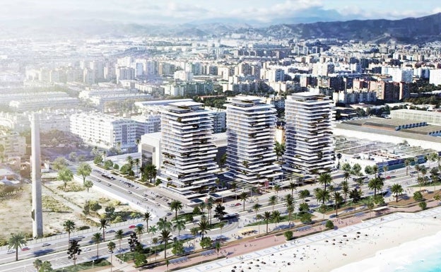 Málaga activa la venta de un suelo para construir un hotel de 11 plantas en Torre del Río, junto a la Térmica