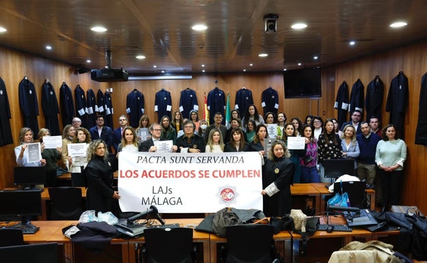 Más de 3.400 procedimientos suspendidos en Málaga desde el inicio de la huelga de letrados de la Administración de Justicia