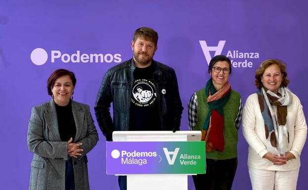 Podemos pacta con Alianza Verde para ir juntos a las municipales en Málaga