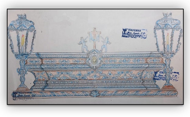 La Piedad estrenará una peana de orfebrería que servirá de trono de traslado