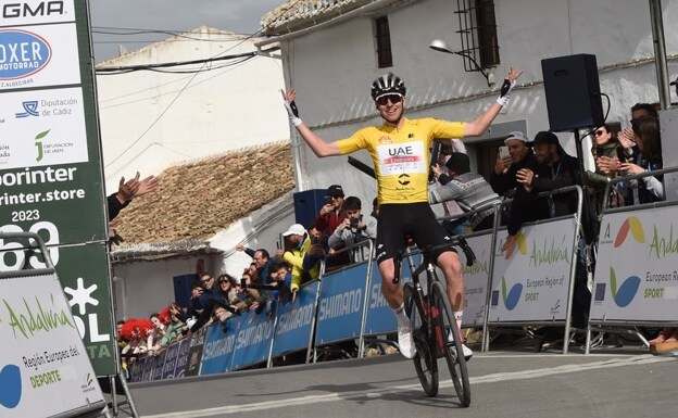 Pogacar no deja ni las migajas en la Vuelta a Andalucía