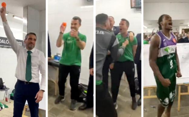 El ritual que refleja el gran ambiente entre los jugadores del Unicaja