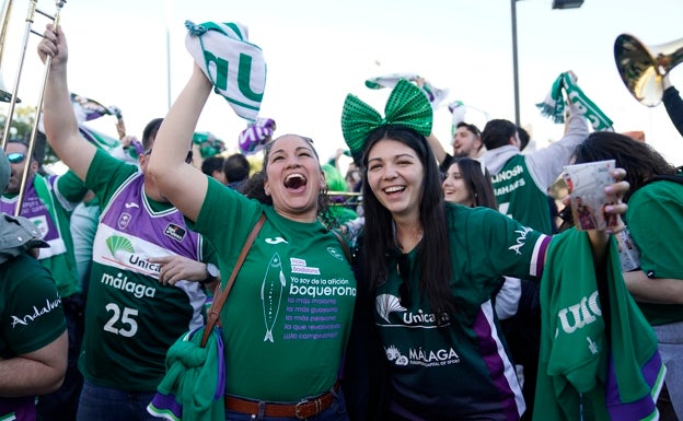 La falta de plazas en vuelos y AVE directos a Barcelona impide a muchos malagueños desplazarse a la Copa; el equipo regresará en chárter
