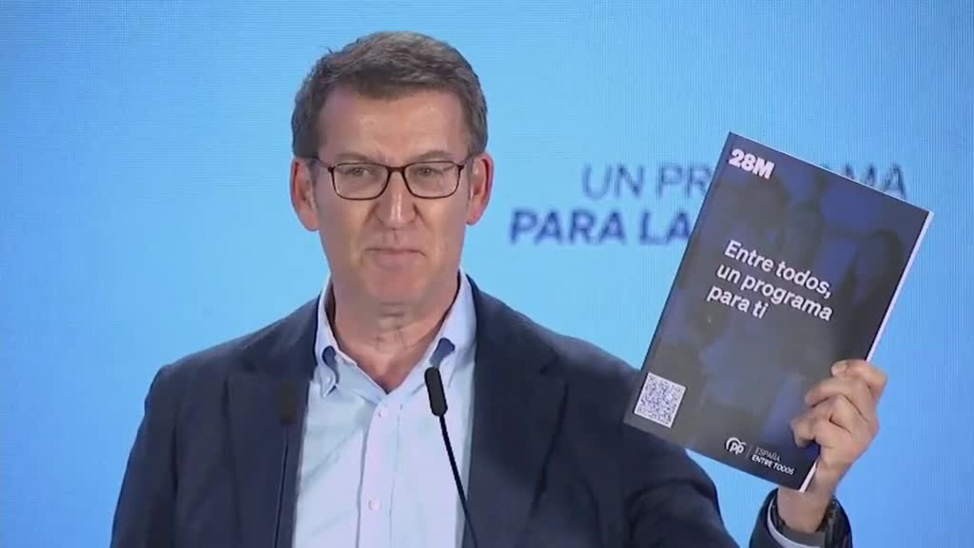 Núñez Feijóo presenta como "un contrato" el programa del partido para las autonómicas y municipales