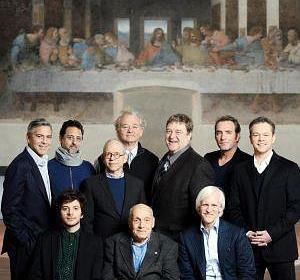 El elenco de 'The Monuments Men' y su criticada foto con 'La última cena'