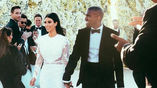 Se filtran fotos de la boda de Kim Kardashian y Kanye West