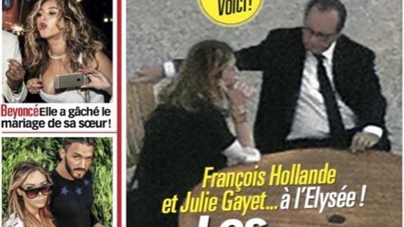 Publican fotos de Hollande y Julie Gayet juntos en el Palacio del Elíseo