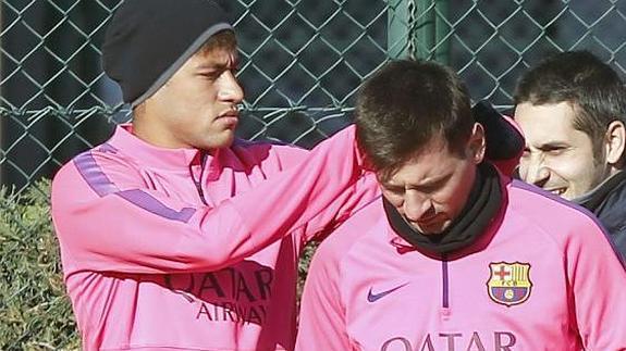 Messi, con gastroenteritis, baja en el entrenamiento del Barcelona