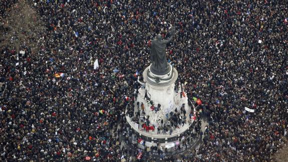 Marcha histórica contra el terror