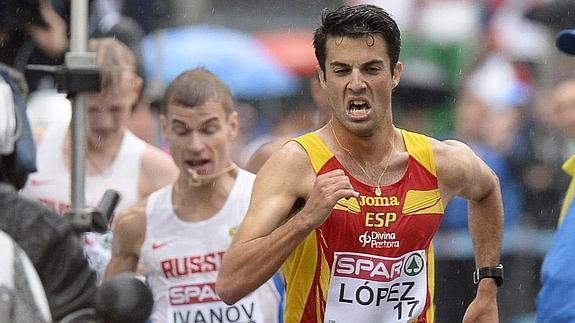 Miguel Ángel López, campeón de Europa de 20 km marcha