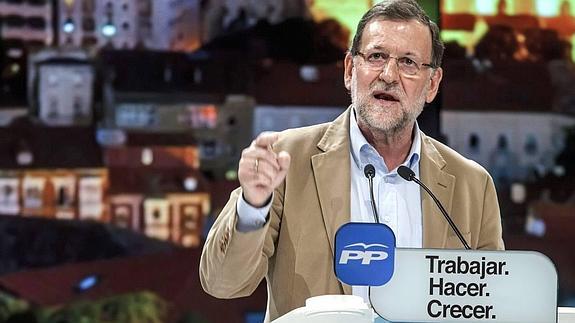 Rajoy ve en las mayorías absolutas del PP el «pacto de verdad» y de la «sensatez»