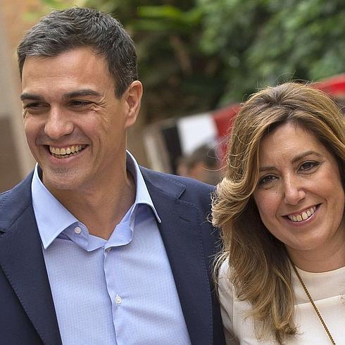 Susana Díaz y Pedro Sánchez acuerdan coincidir en un único mitin en Sevilla