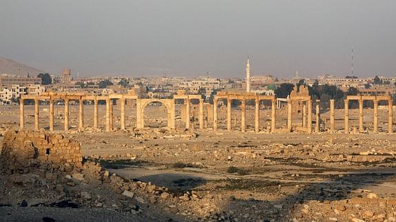 Palmira, una de las joyas arqueológicas del desierto sirio en manos del Estado Islámico