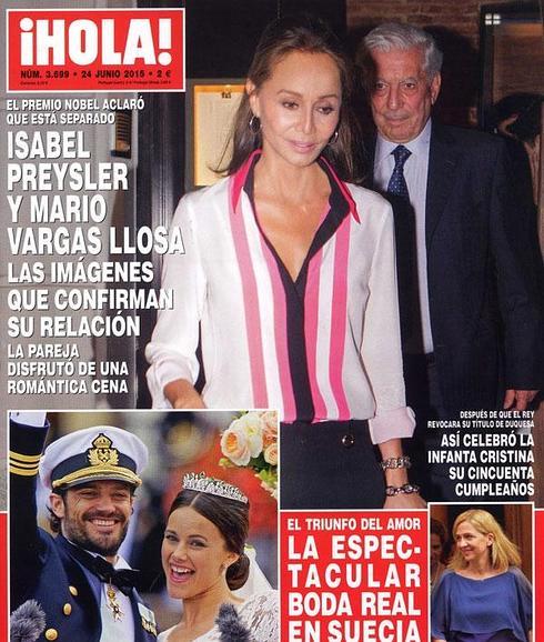 Isabel Preysler y Vargas Llosa dan la cara