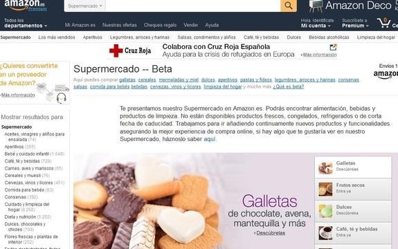 Amazon.es se lanza a la venta de alimentación y limpieza en España