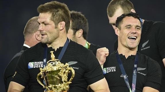 El último ensayo de Richie McCaw y Dan Carter