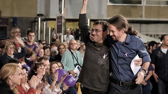 Monedero toma protagonismo en Podemos