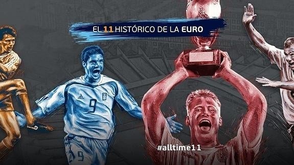 La Uefa da la posibilidad de eligir el 'once' histórico de la Eurocopa