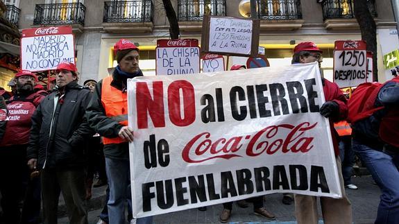 Los trabajadores de Coca-Cola logran el salario correspondiente a la huelga de 2014