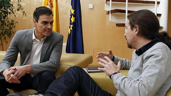 Sánchez e Iglesias se comprometen a una reunión antes de Semana Santa