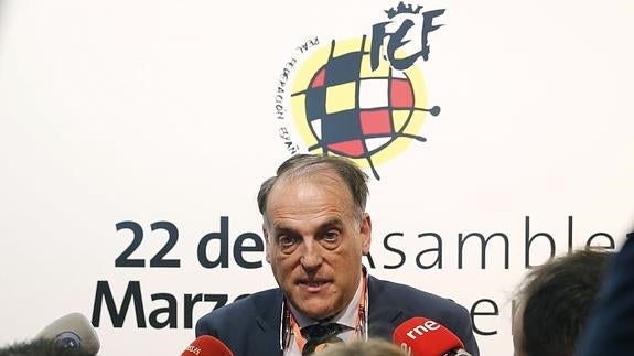 Tebas: «Prefiero mil veces estado de derecho español que estado de la FIFA»