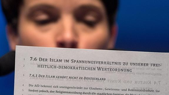 El partido populista AfD declara Alemania territorio hostil para el islam