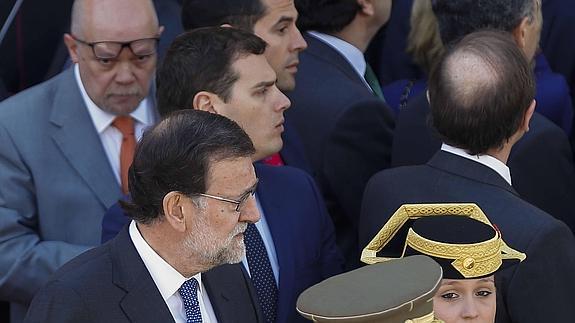 Rajoy y Rivera advierten a Sánchez contra el veto al PP