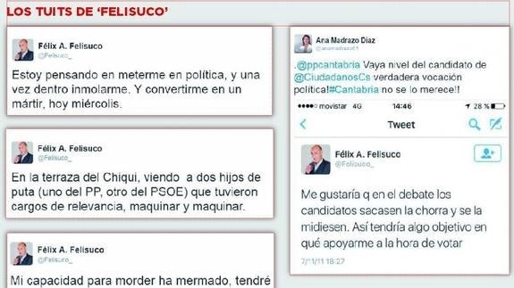 Los polémicos tuits de 'Felisuco'