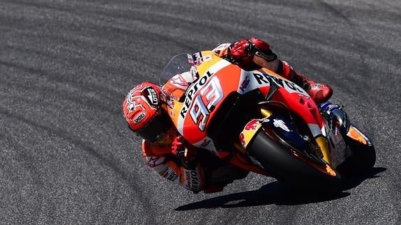 Márquez exprime al máximo la Honda