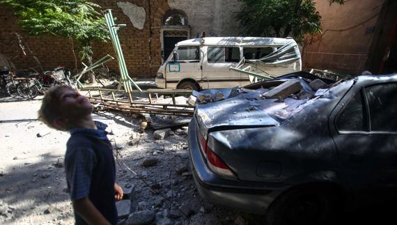 Al menos ocho muertos por el impacto de cohetes en el casco antiguo de Damasco