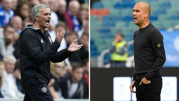 Guardiola y Mourinho acaparan el protagonismo de la Premier en Mánchester