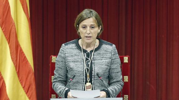 Forcadell: «No conseguirán atemorizarnos ni frenarnos»