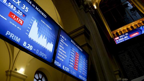 El Ibex-35 cierra la sesión con una revalorización del 1,24%