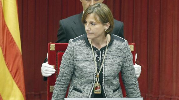 Forcadell, citada a declarar en el TSJC como imputada por desobediencia