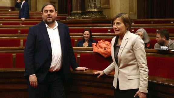 Forcadell pide que los catalanes puedan expresarse «con la misma libertad» que el Rey