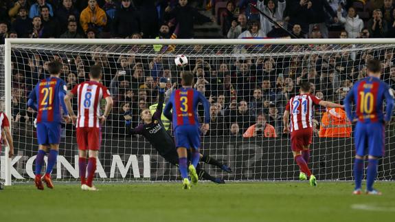 El Atlético falla otro penalti... Y van cinco