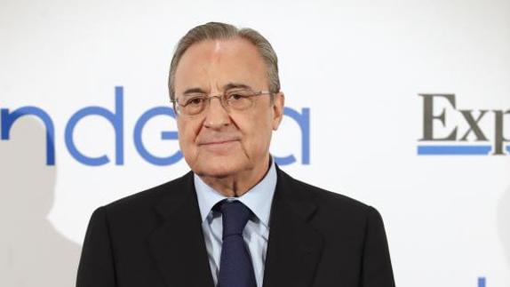 Florentino no cede el Bernabéu: «Hay obras»