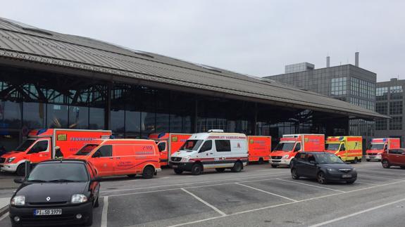 Casi 70 personas atendidas en el aeropuerto de Hamburgo por un gas irritante