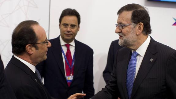 Rajoy y Hollande abogan hoy en Málaga por profundizar en la integración europea