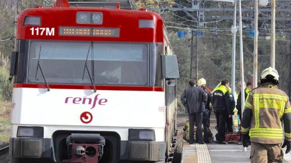 Fallece un hombre arrollado por un tren en Vizcaya