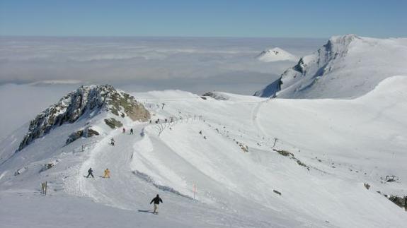 Entre el viento y la nieve en Alto Campoo