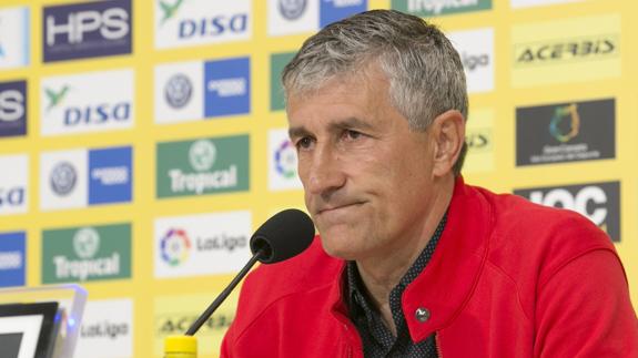 Quique Setién dejará Las Palmas en junio